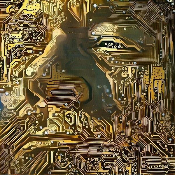 Cyborg Face by Bruce Rolff